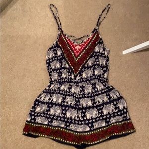 Sale 3 for $20 Elephant romper with pockets